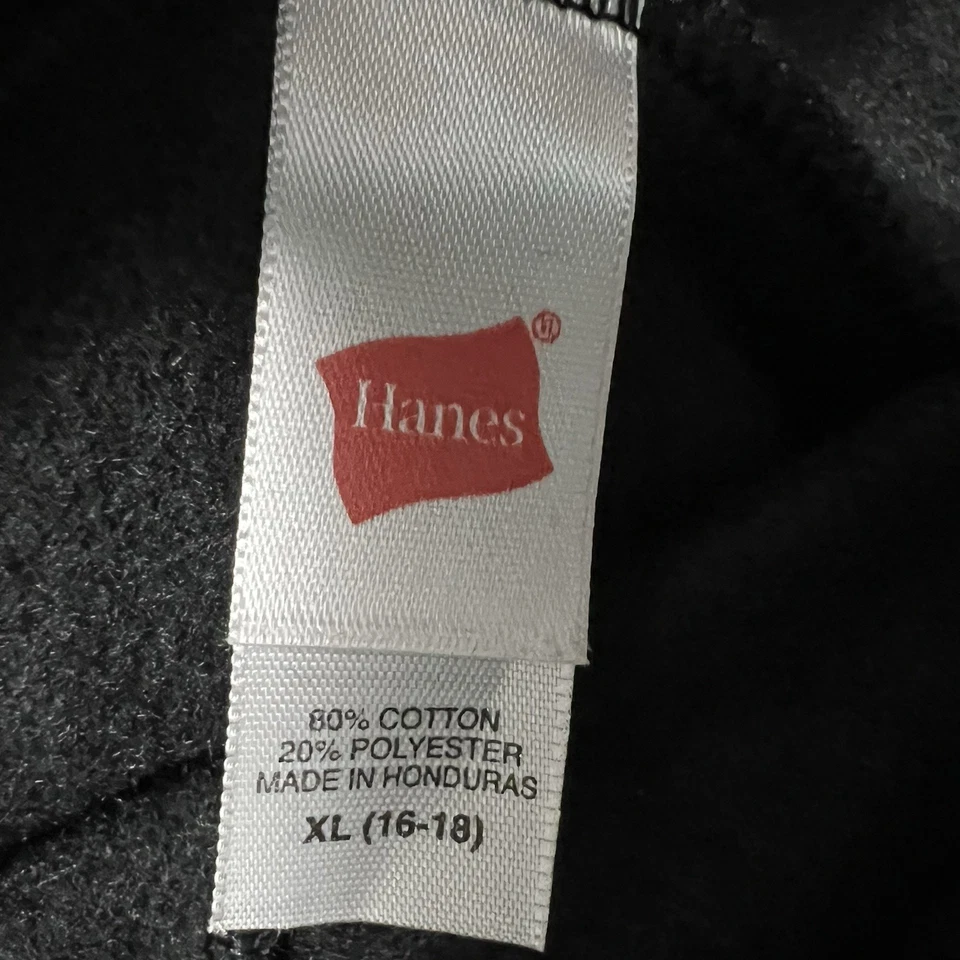 Женские пижамные штаны для бега Hanes размер XL 16-18 пижамы черные с флисовой подкладкой - Изображение 3 из 4