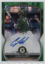 2023 Bowman Chrome Prospect Green Lava Refractor 41/99 Clark Elliott Auto h7i