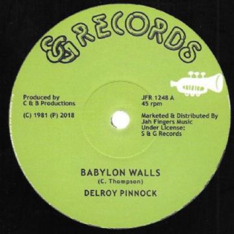 英12” Delroy Pinnock / Delroy Pinnoc Babylon Walls / I Want To Be JFR1248 SG/Jah Fingers /00180 12 Delroy Pinnock / Pinnoc Babylon Walls I Want To Be