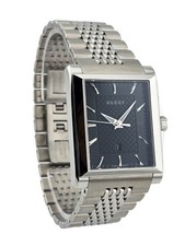 Gucci G-Timeless YA138401 Black Dial Stainless Steel Men's Watch