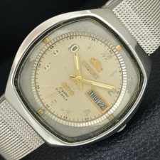 ORIENT CRYSTAL AUTOMATIC 48740 JAPAN MENS VINTAGE ORIGINAL DIAL WATCH a704891-1