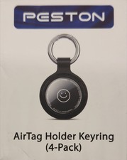 PESTON AirTag Holder Keyring 4-Pack