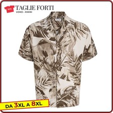 men's shirt PLUS SIZE shirts short sleeve cotton from 2xl to 8xl Jack Jones