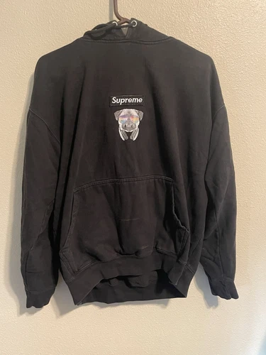 Veste à capuche pull homme XL logo Supreme Cross Box J1906