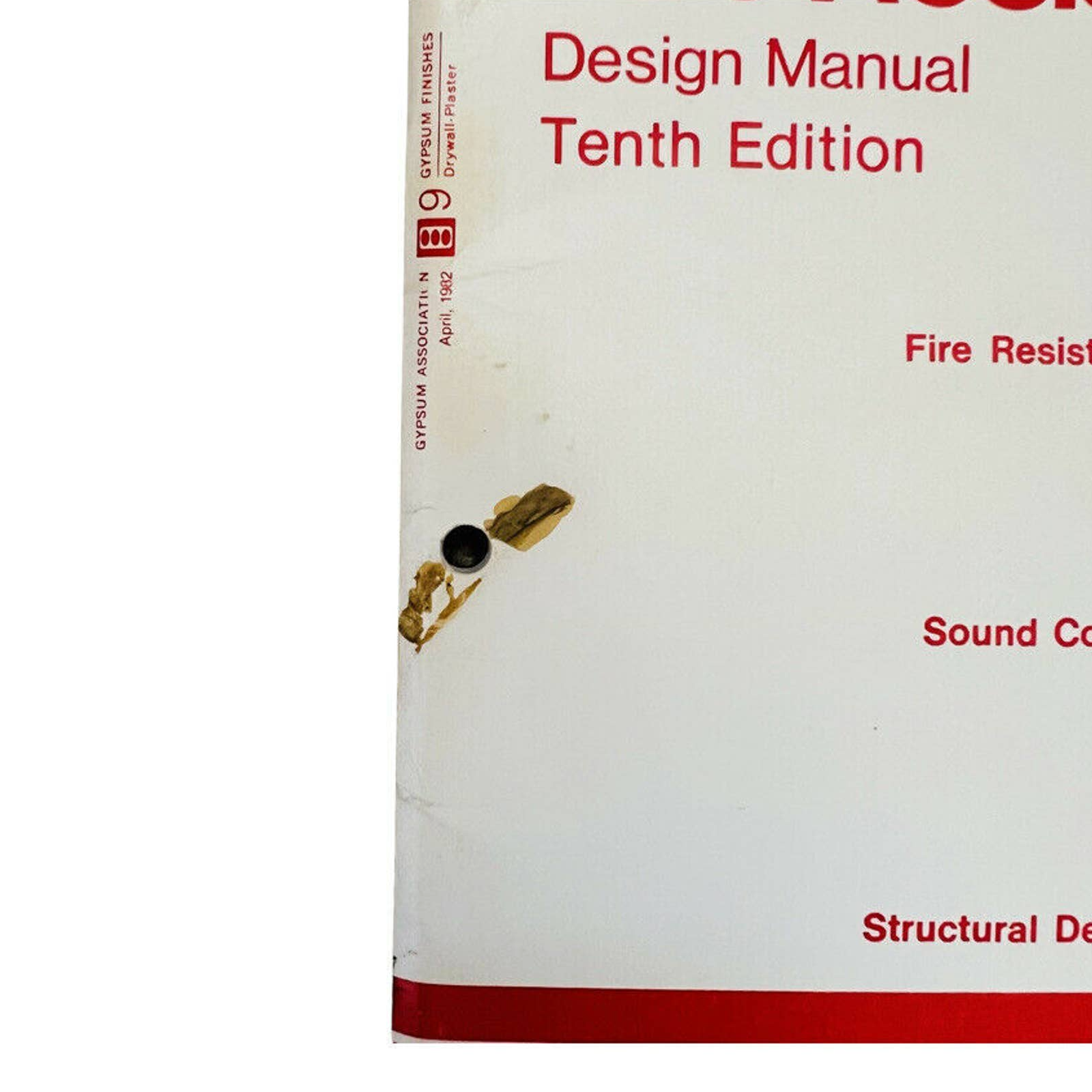 Gypsum Fire Resistance Design Manual, 10th Ed By Gypsum Association