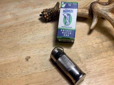 Marble's Match Safe Waterproof from Original 1900 Patent Stainless MR150