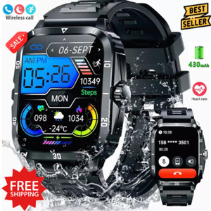 SMARTWATCH 1.96" 430mAh WATERPROOF BLUETOOTH Fitness Sport FOR SAMSUNG/iPHONE