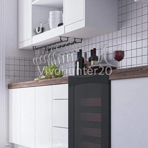 2x Wine Glass Rack Holder Stemware Hanging Under Cabinet Stemware Holder Hangers - Picture 9 of 9