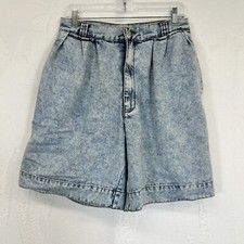 Vintage Jordache Jeans Acid Wash Shorts Women's 14 High Waist Y2K Made In USA