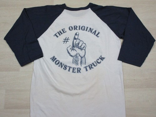 King Kong Monster Truck Raglan T Shirt 1980's Vintage Original #1 4x4 Texas Ford - Picture 9 of 12