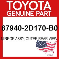 Toyota Genuine 87940-2D170-B0 Mirror Assy Outer Rear View 879402D170B0 OEM
