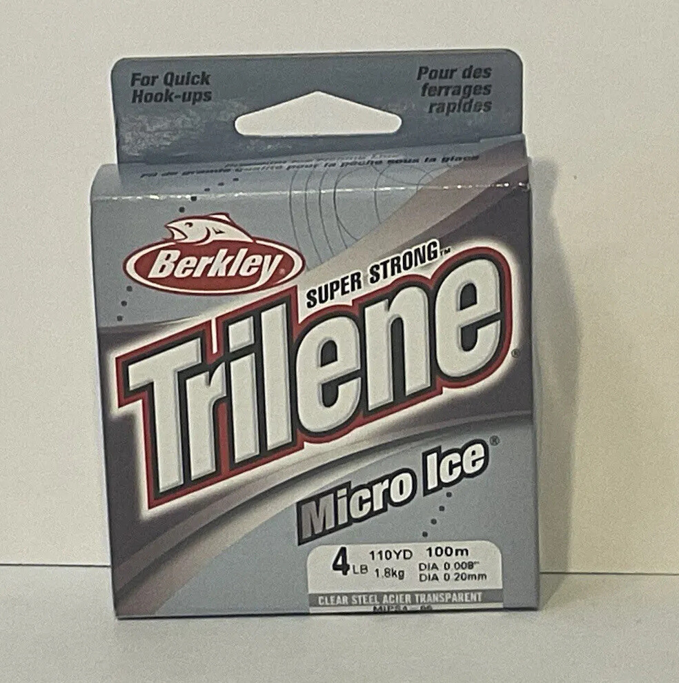 Berkley Trilene Micro Ice - Ice Fishing Line Weight 4lb - Clear Steel 110YD  | eBay