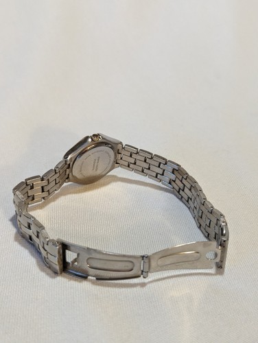 Vntg Pierre Cardin diamond watch womens stainless steel silver band roman bezel - Picture 16 of 20