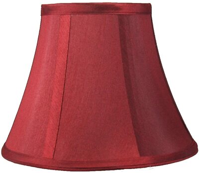 Softback Bell Lampshade, Faux Silk, 5''x 9''x 7'',  Spider-Fitter, Many colors