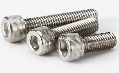 96Pcs M2 M3 M4 M5 M6 Allen Hex Socket Head Cap Screws Bolt 304 Stainless Steel
