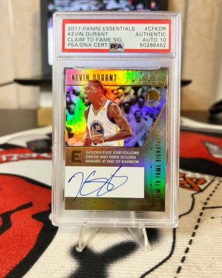 2017 Panini Essentials Kevin Durant On Card Auto /49! PSA 10! Pop 