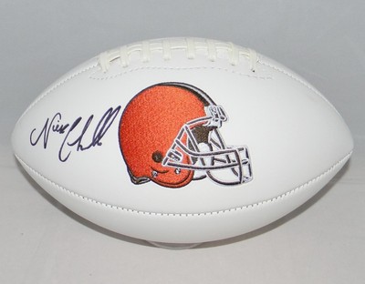 nick chubb signed football