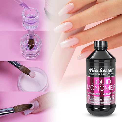 Monomero Líquido Profesional Para Sistema De Uñas Unas Acrílicas 8 Oz 240 Ml - Imagen 5 de 12