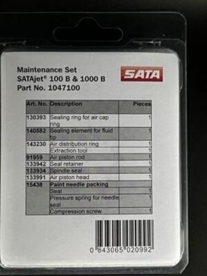 SATA JET 1000  B & 100BF/BP HVLP/RP (1) MAINTENANCE KIT PART #1047100