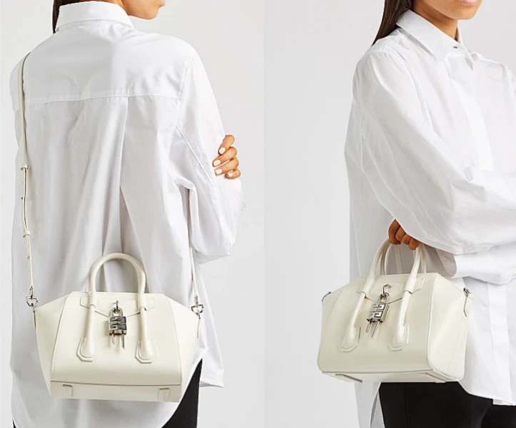 Antigona Mini Leather Tote Bag in Neutrals - Givenchy