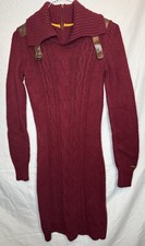 Tommy Hilfiger Women's Sweater Maroon Dress Size S/P