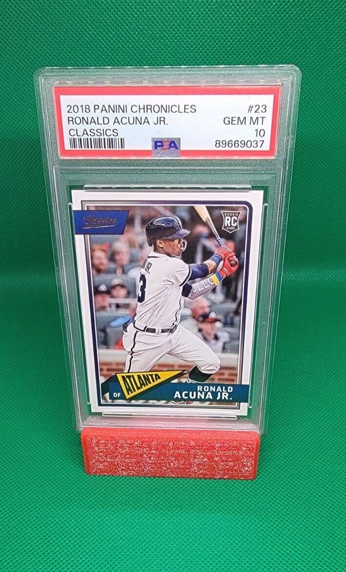 Ronald Acuna Jr. RC 2018 Panini Chronicles Classics Rookie #23 PSA 10 GEM MINT