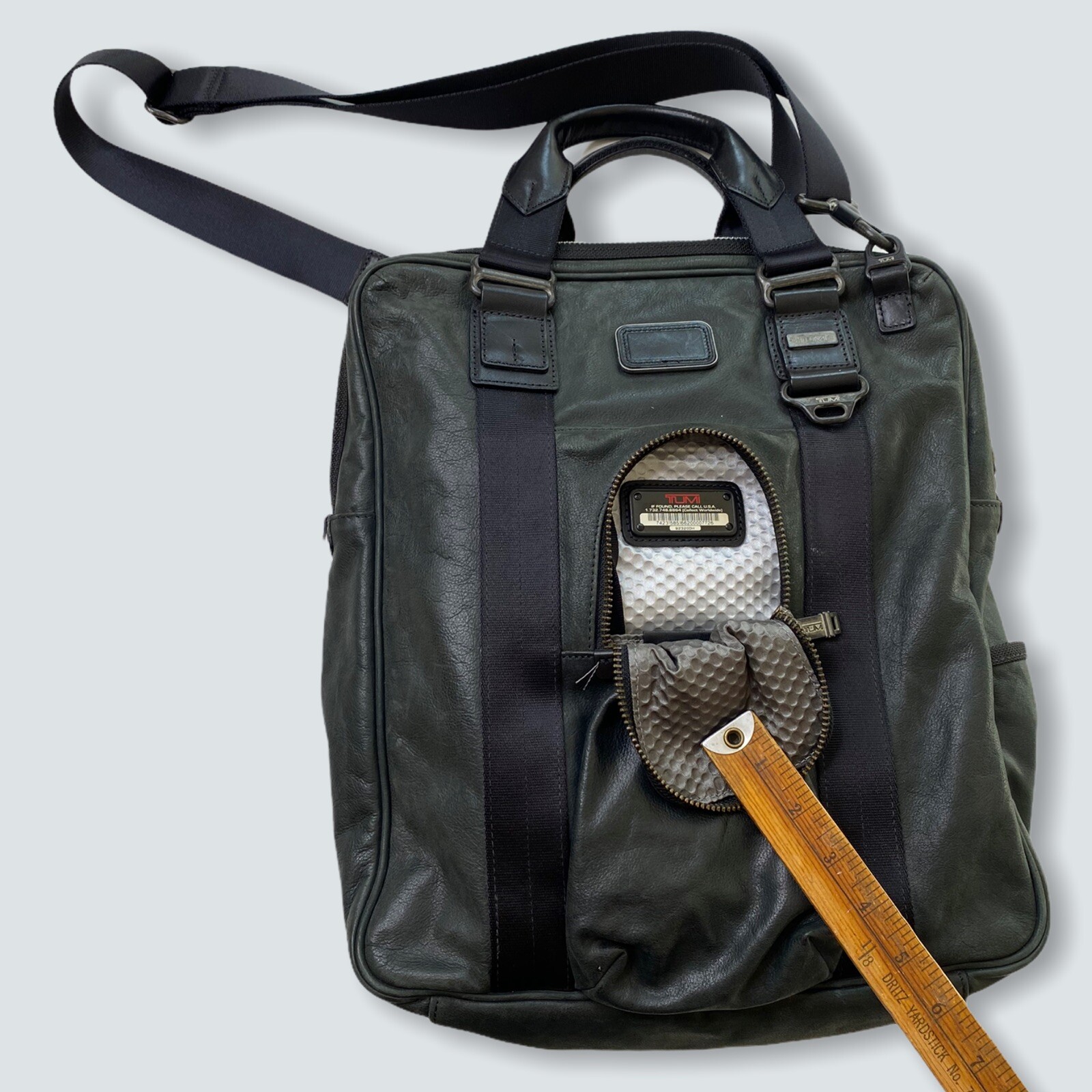 TUMI Alpha Bravo Belvoir Daily Tote Leather Laptop Ba… Gem