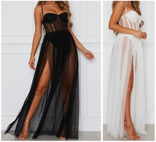 Sexy Lingerie Women Lace Dress Babydoll Nightdress Nightgown Sleepwear Bridal