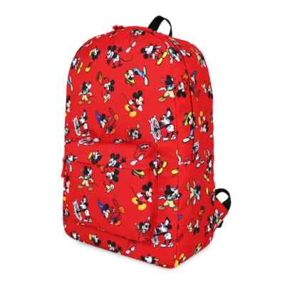 Disney Store Mickey Mouse Through the Years Red Backpack  display picture 3