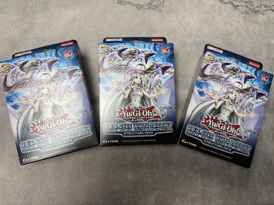 YU-GI-OH! Blue-Eyes White Destiny 3x Structure Deck 1a Edizione - Foto 4