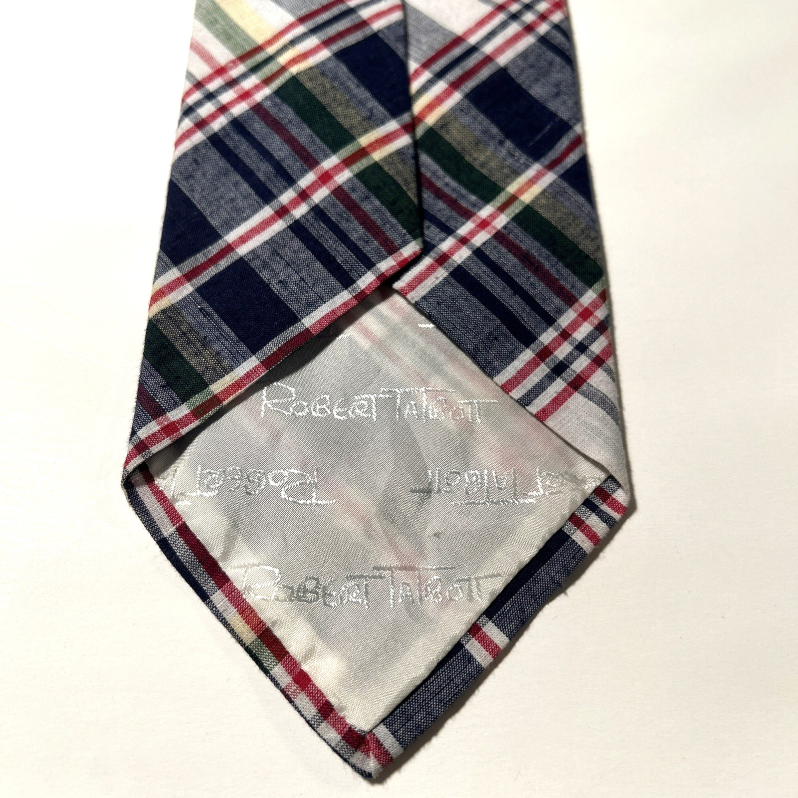 Robert Talbott Patchwork Plaid Finest Cotton Hand… - image 4