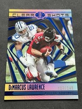 2018 Panini Illusions DEMARCUS LAWRENCE #/149 Blue Clear Shots Insert Card