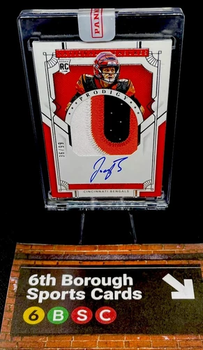 2020 National Treasures Joe Burrow Prodigy Patch Autographs RPA Rookie RC /99
