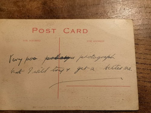 "British Buttleship and Town View Hong Kong" Colorized, Unsent RP postcard c1913 - Picture 6 of 7