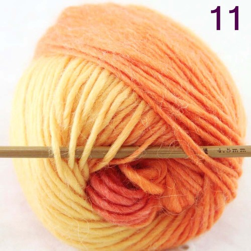 C Lo último Multicolor 1 Bolas x 50g Grueso Prendas de Punto Bufanda Mufla Suave Lana Hilo 11 - Imagen 3 de 24