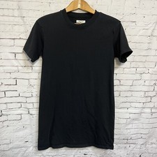 Madewell Womens Tee T-Shirt Dress Size Small Black Crewneck S/S Cotton