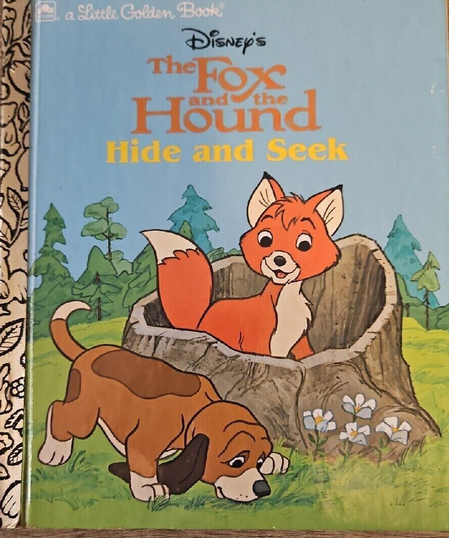 Vintage Little Golden Books Disneys The Fox and the Hound Hide and Seek ...
