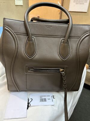 Celine Phantom Medium Luggage Brown Calfskin Leather Handbag