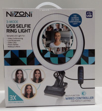 NIB Nizoni USB Selfie Ring Light LED 3 Mode Wired Controller