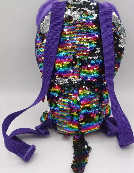 Ty Fashion Flippy Reversible Sequin Backpack Dotty the Leopard