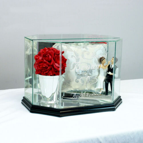 Personalisierte Glas Hochzeitskartenbox Geldkartenbox - kostenlose Gravur - Bild 4 von 14