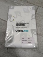 Crate And Kids Grey Swan Crib organic cotton Fitted Sheet NWT