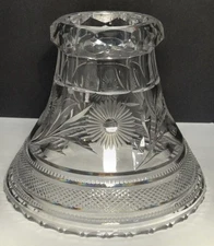 c1905 Birks Brilliant Cut Glass Gundy Clapperton Trefoil Mark Punch Bowl Base