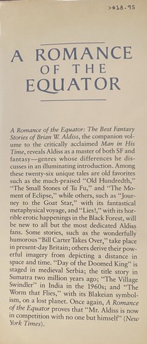 EINE ROMANZE AM ÄQUATOR: DIE BESTEN FANTASY-GESCHICHTEN Brian W. Aldiss HCDJ, SEHR GUTER ZUSTAND ++ - Bild 5 von 9