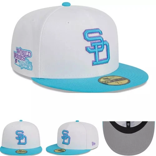 Neu San Diego Padres Baseball Ära Mütze 59FIFTY eng anliegende Mütze -5950-2 - Bild 22 von 44
