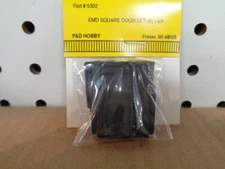 P&D Hobby Brand O Scale Detailing Parts: Door set, square, EMD F Unit, plastic