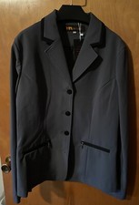 Chaqueta de competición para mujer HR Farm abrigo gris con negro talla 8