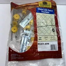 American Farm Works ICLXY-AFW Chain Link Electric Fence Insulator Yellow 10 Pack