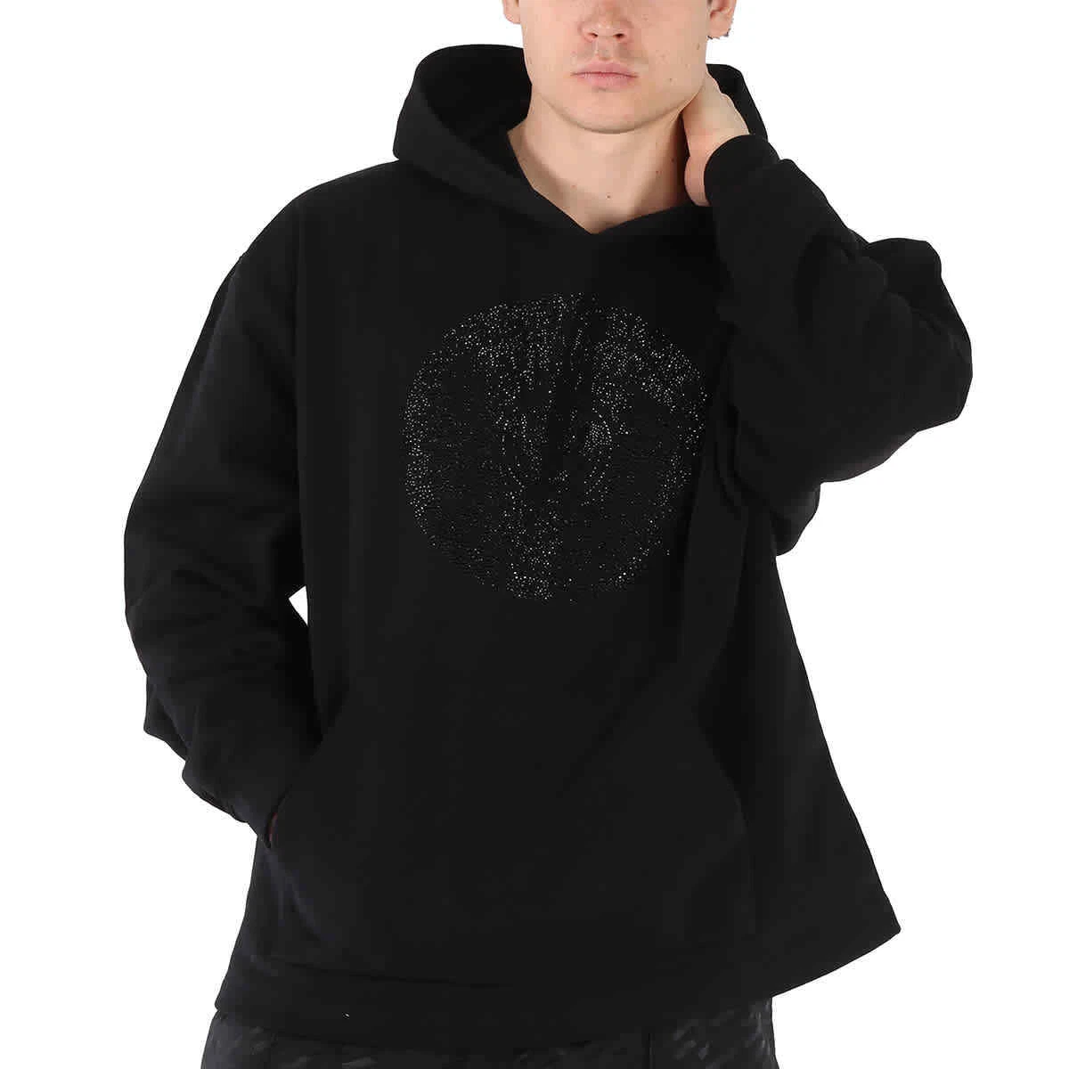 Versace hoodie black cheap