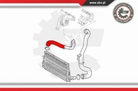 Esen SKV Ladeluftschlauch FüR Alfa Romeo 159 Sportwagon 2.0 Jtdm Brera
